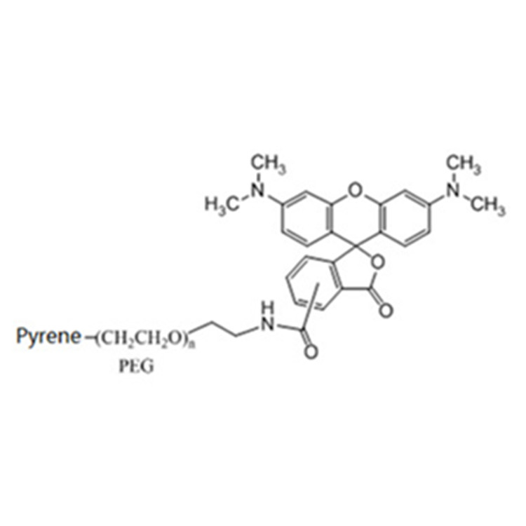 Pyrene-PEG-Rhodamine，RB-PEG-Pyrene，MW：3400